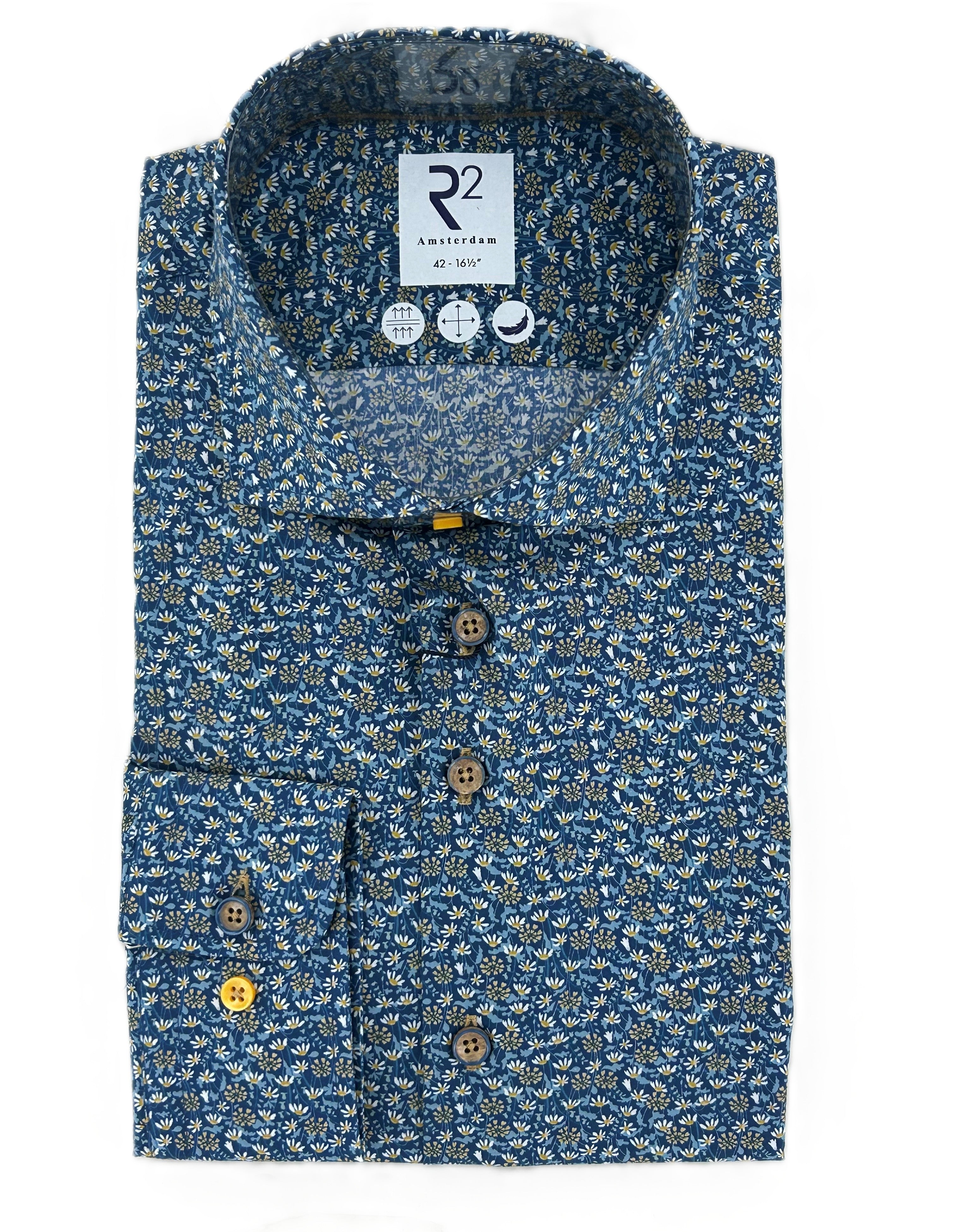 Blue Liberty Print Shirt