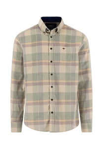 Green Corduroy Check Shirt