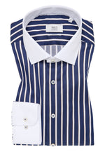 Load image into Gallery viewer, Navy Luxury Stripe Shirt
