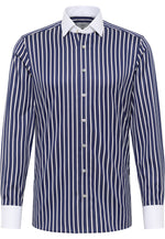 Load image into Gallery viewer, Navy Luxury Stripe Shirt
