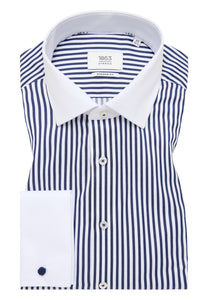 Double Cuff Luxury Stripe Shirt