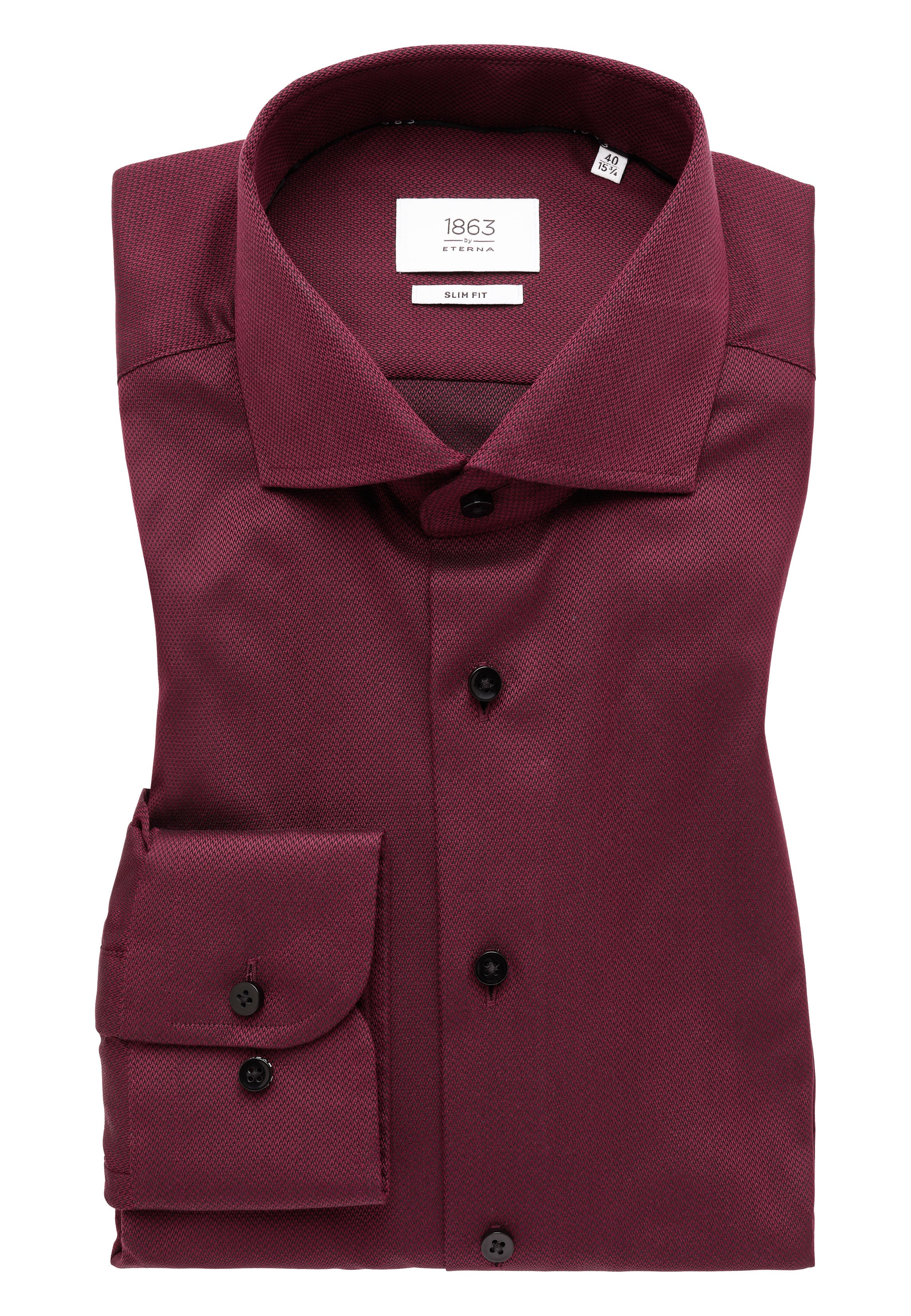 Red Structured Finish Shirt