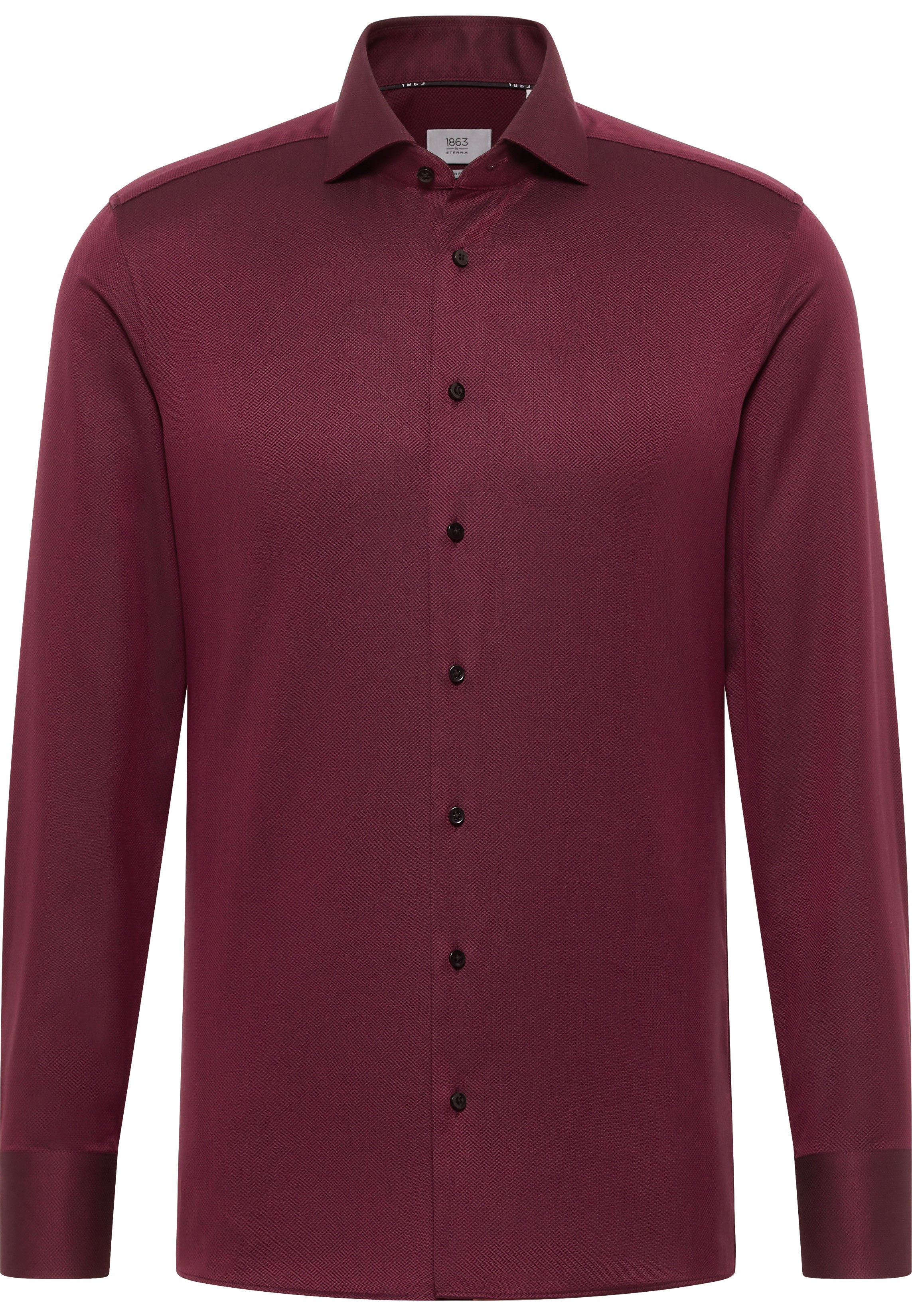 Red Structured Finish Shirt