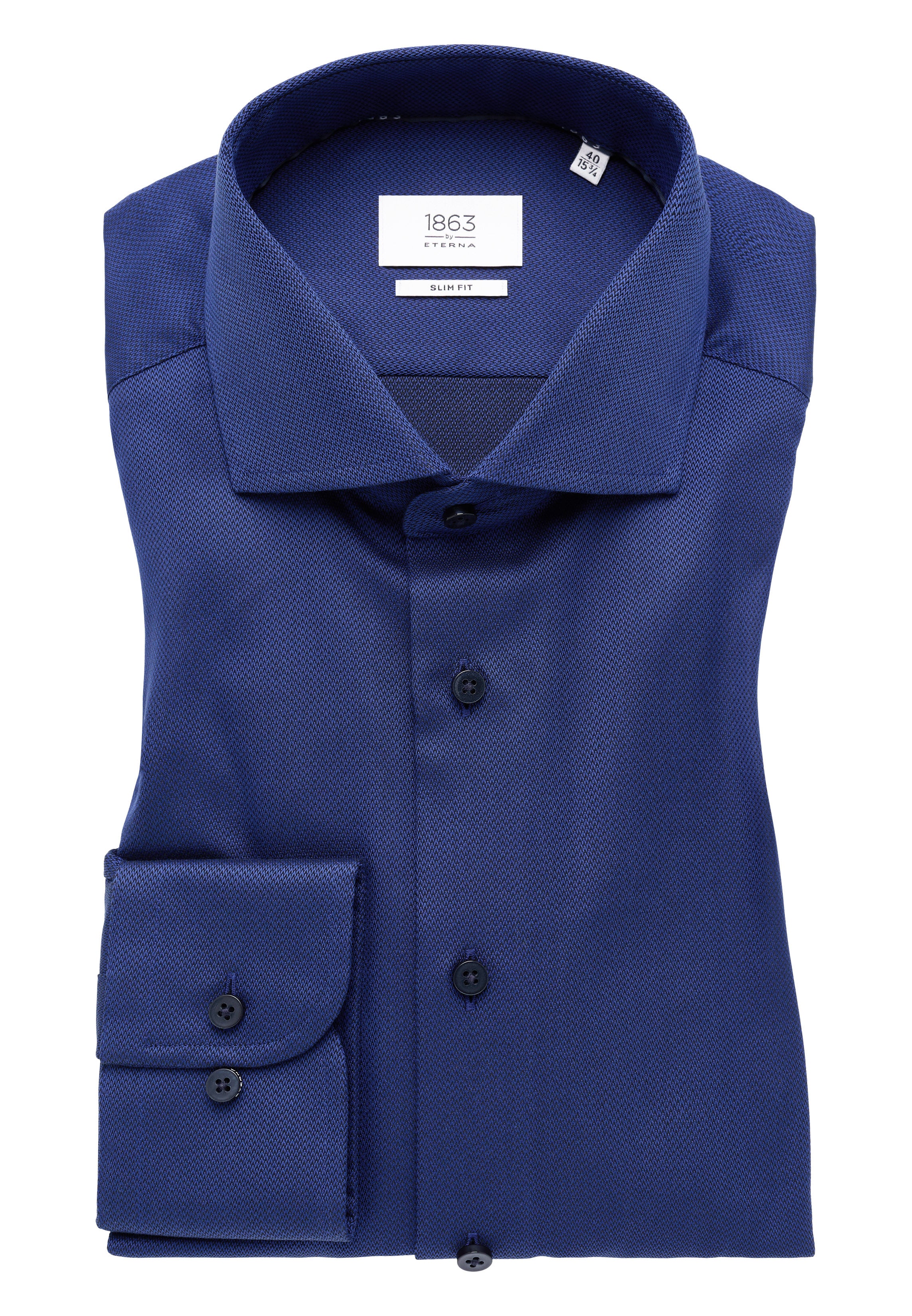 Navy Structured Finish Shirt