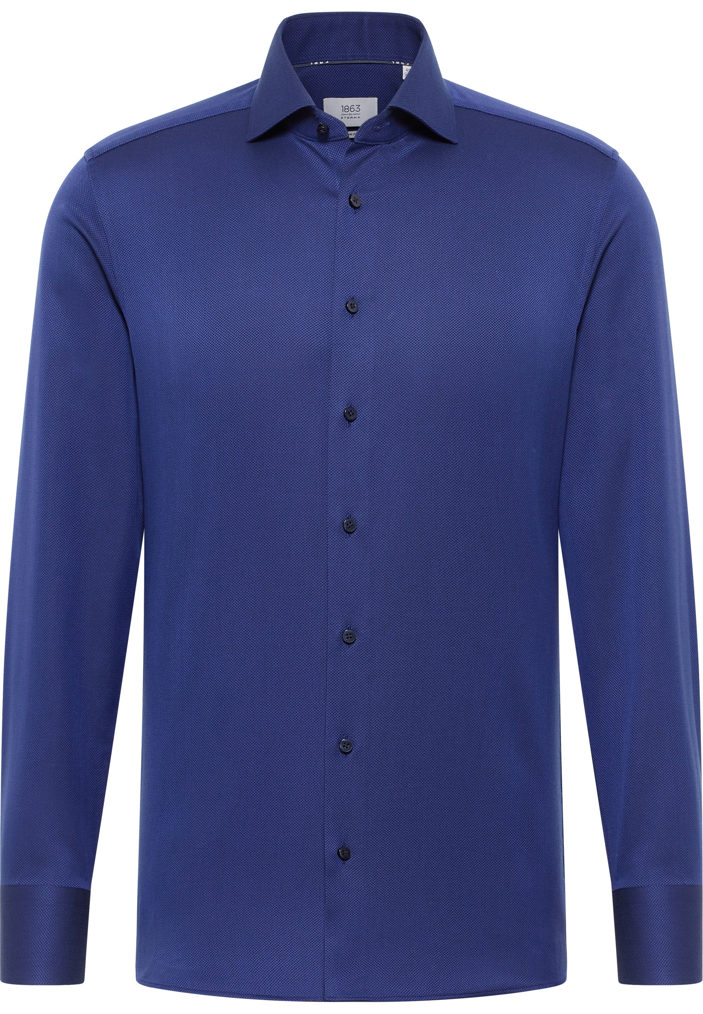 Navy Structured Finish Shirt