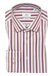 Multi Stripe Shirt-RED
