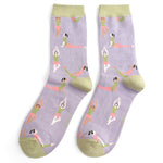 Load image into Gallery viewer, Lilac Yoga Socks

