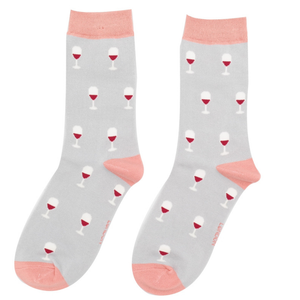 Grey Wine Socks