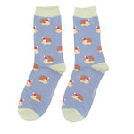 Load image into Gallery viewer, Blue Christmas Hedgehog Socks
