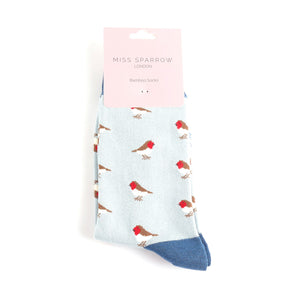 Blue Robin Socks