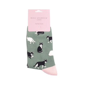 Green Cat Socks