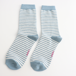 Load image into Gallery viewer, Blue Stripe Socks
