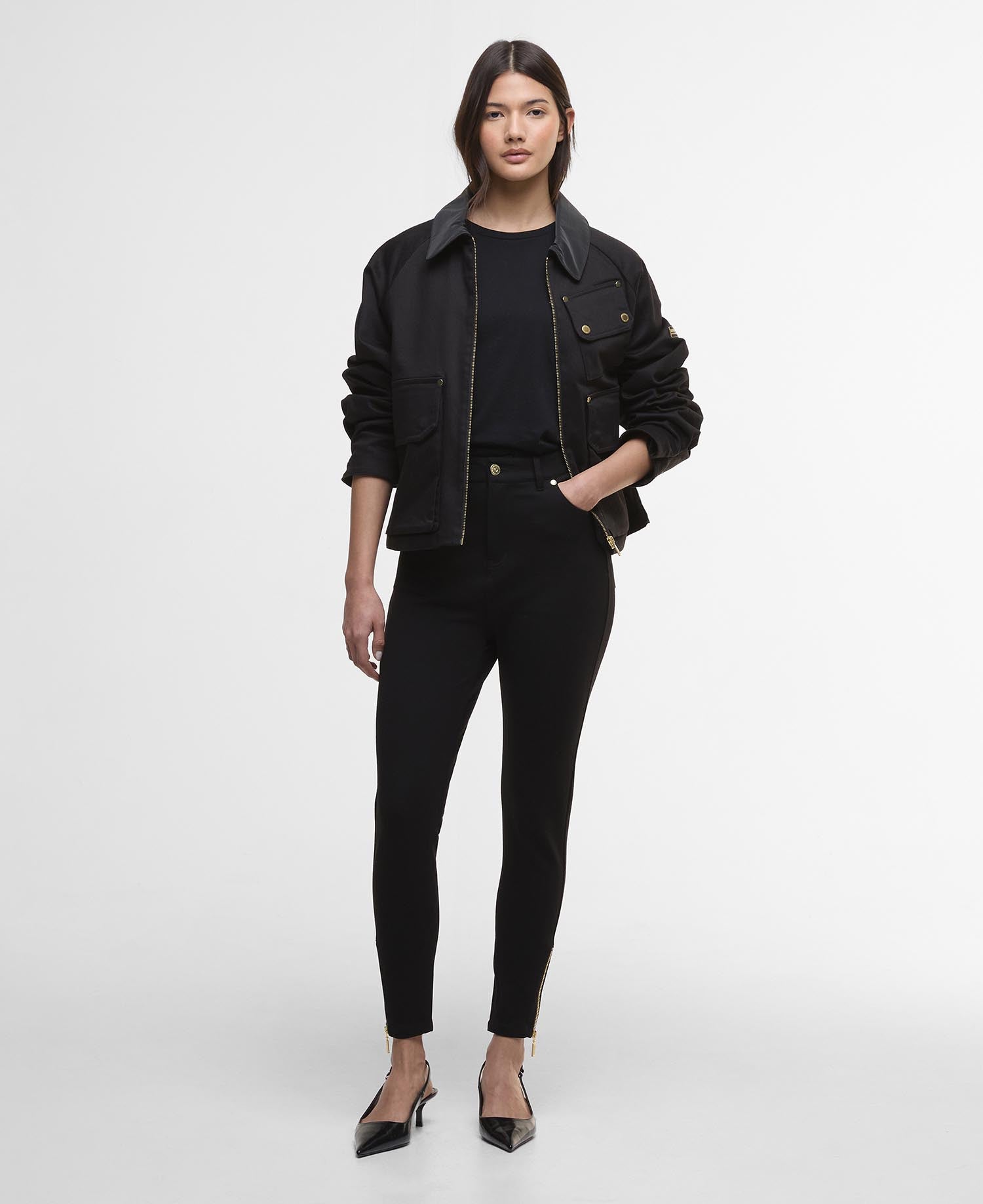 Black Stella Slim Trousers