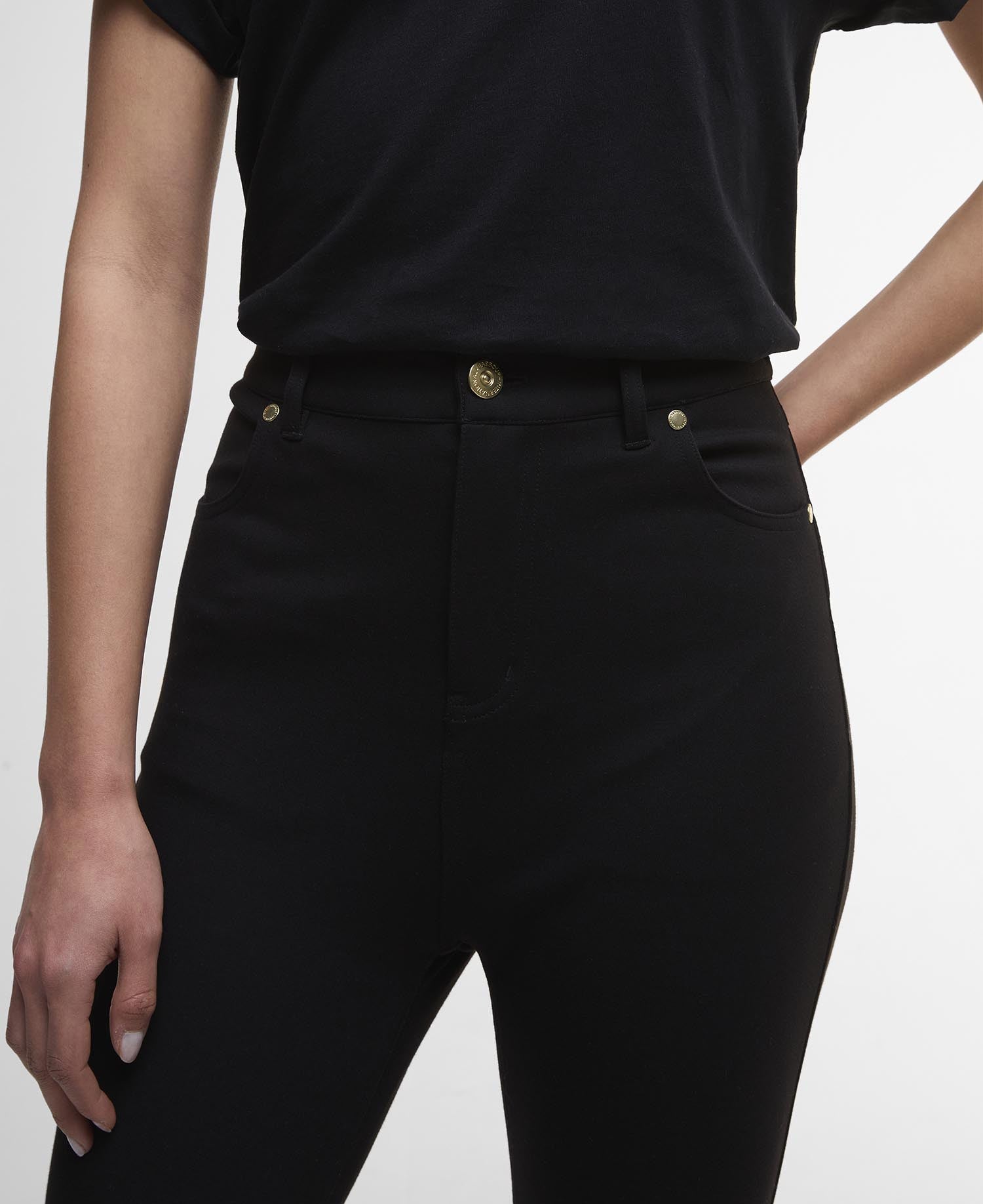 Black Stella Slim Trousers