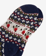 Load image into Gallery viewer, Navy Robin Fair Isle Socks
