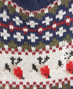 Load image into Gallery viewer, Navy Robin Fair Isle Socks
