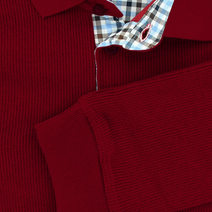 Red Cotton Sweatshirt