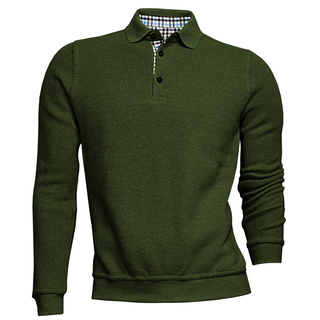Olive Cotton Sweatshirt