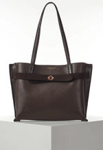 Load image into Gallery viewer, Chocolate Oriana Laptop Tote
