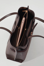Load image into Gallery viewer, Chocolate Oriana Laptop Tote

