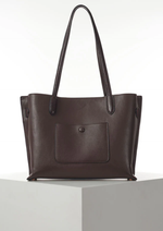 Load image into Gallery viewer, Chocolate Oriana Laptop Tote
