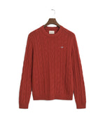 Load image into Gallery viewer, Rust Cable Knit Jumper
