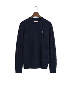 Navy Cable Knit Jumper