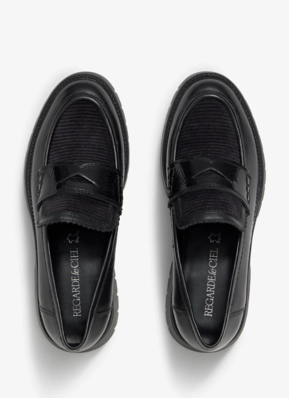Black Leather Loafer