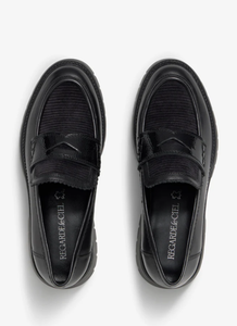 Black Leather Loafer