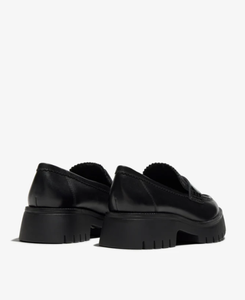 Black Leather Loafer