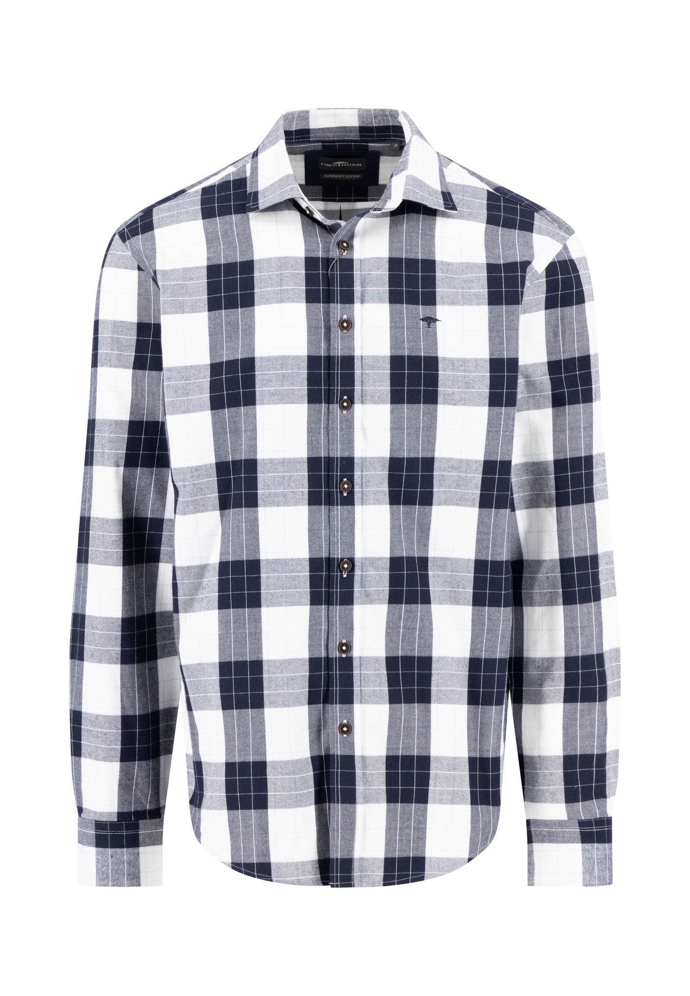 Navy Check Flannel Shirt