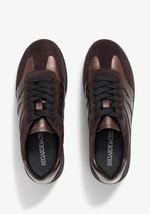 Load image into Gallery viewer, Brown Metallic Detail Trainer
