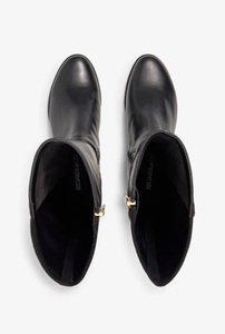 Black Tall Buckle Boot