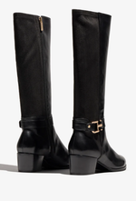 Load image into Gallery viewer, Black Tall Buckle Boot
