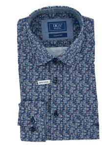 Blue Neat Design Shirt