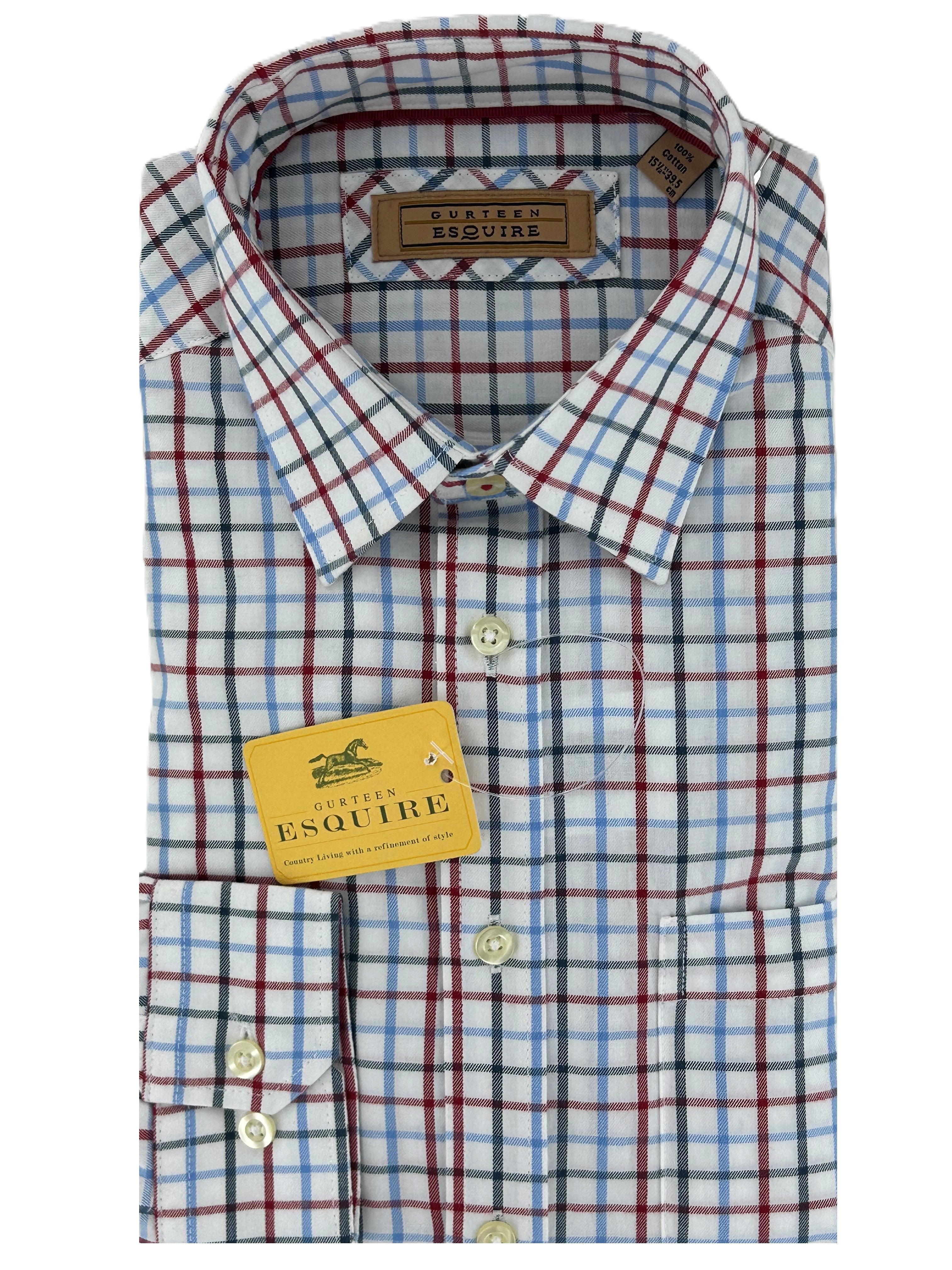 Red Tattersall Esquire Shirt