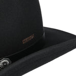Load image into Gallery viewer, Black Western Woolfelt Hat
