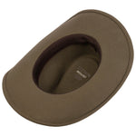 Load image into Gallery viewer, Taupe Western Woolfelt Hat
