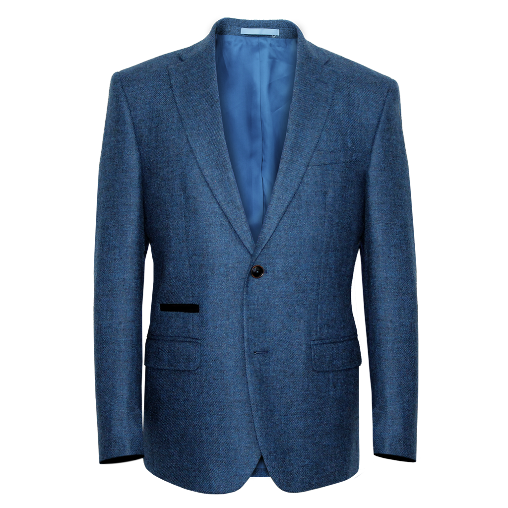 Blue  Wool Jacket Regular Length
