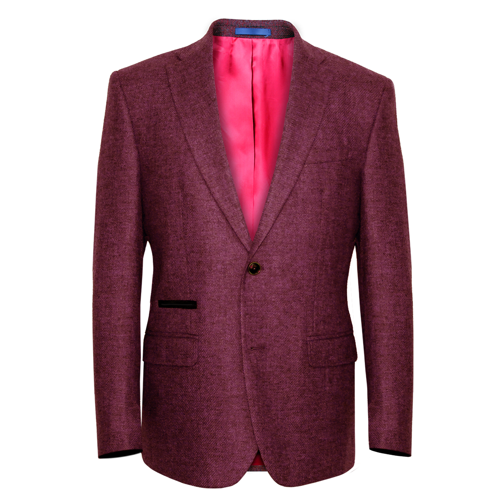 Berry Wool Jacket Regular Length