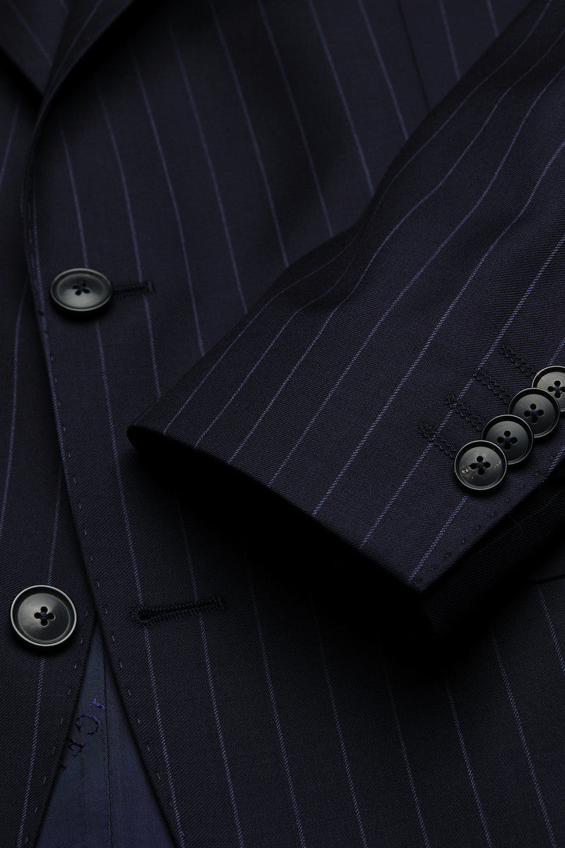 Navy Stripe Jacket Short Length