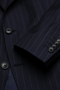 Navy Stripe Jacket Short Length