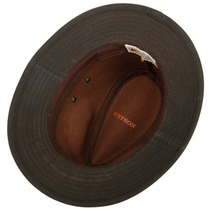 Dark Brown Waxed Cotton Hat
