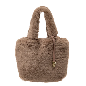 Mocha Faux Fur Bag