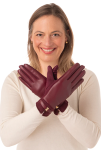 Burgundy Marisa Gloves