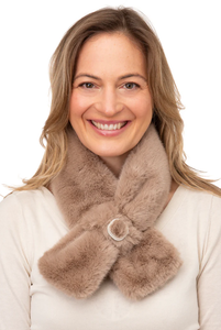 Mocha Faux Fur Tippet