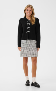Black Pearl Bow Cardigan