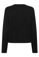 Load image into Gallery viewer, Black Pearl Bow Cardigan
