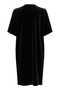 Black Velvet T-Shirt Dress