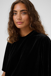 Black Velvet T-Shirt Dress